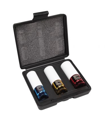 Set 3 douilles percussion 1/2 p/roues avec plast. ALYCO 198900