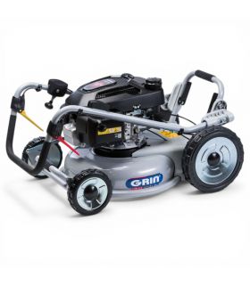 Tondeuse essence tractée 46 cm pour professionnels, mulching, moteur Honda 201cm³ - GRIN PM46A-HONDA