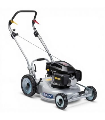 Tondeuse essence tractée 46 cm pour professionnels, mulching, moteur Honda 201cm³ - GRIN PM46A-HONDA