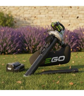 Souffleur aspirateur broyeur 3 en 1 56V sans fil, avec batterie 5Ah et chargeur - EGO LV5004E