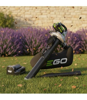 Souffleur aspirateur broyeur 3 en 1 56V sans fil, avec batterie 5Ah et chargeur - EGO LV5004E