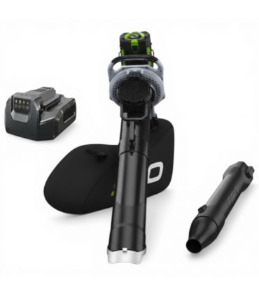 Souffleur aspirateur broyeur 3 en 1 56V sans fil, avec batterie 5Ah et chargeur - EGO LV5004E