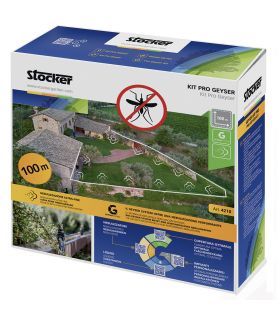 Pack nébuliseur anti-moustique e-25 ml 21V + Kit Geyser 100m de tuyau + Batterie 4,0Ah + Chargeur rapide 21V STOCKER PACK 439-2