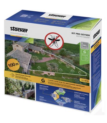 Pack nébuliseur anti-moustique e-25 ml 21V + Kit Geyser 100m de tuyau + Batterie 4,0Ah + Chargeur rapide 21V STOCKER PACK 439-2