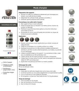 Convertisseur de rouille FEREVER CV01 - bidon 500 ml