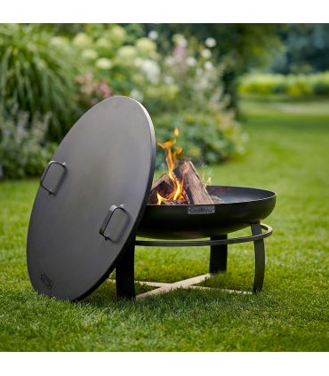 Braséro VIKING 80cm acier robuste couvercle inclus CookKing PACK-111262-1