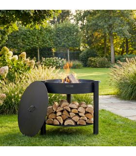 Braséro MONTANA 80cm surélevé couvercle CookKing PACK-111363-1