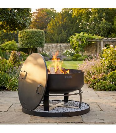 Braséro VIKING XXL 80cm acier profond couvercle CookKing PACK-111562-2