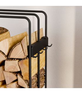 Porte bûches LOFT acier robuste rangement pratique CookKing 333250