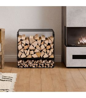 Porte bûches ZENO acier robuste rangement stable CookKing 333253