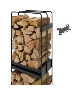 Porte bûches LOFT acier robuste rangement pratique CookKing 333250