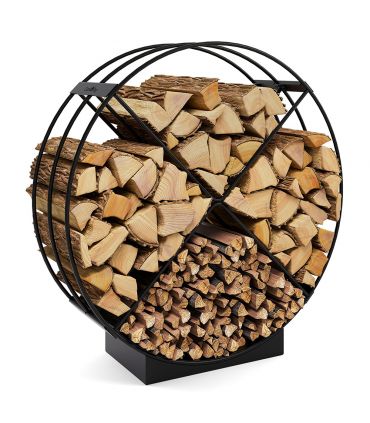 Porte bûches RONDO acier robuste grande capacité CookKing 333258