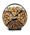 Porte bûches RONDO acier robuste grande capacité CookKing 333258