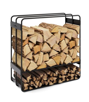 Porte bûches ZENO acier robuste rangement stable CookKing 333253