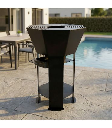 Pack Braséro extérieur AKNOR avec plaque de cuisson grillade - Jardin d'Acier PACK-AK-2