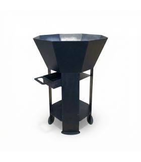 Braséro nu extérieur AKNOR, acier, thermolaqué, 60cm de diamètre - Jardin d'Acier RLD-AK-60