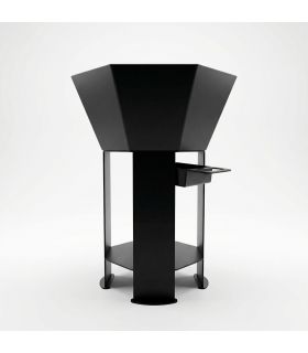 Pack Braséro extérieur AKNOR avec plaque de cuisson plancha et réhausse plaque de cuisson grillade - Jardin d'Acier PACK-AK-3