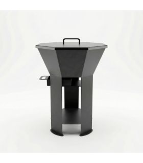 Pack Braséro extérieur AKNOR avec couvercle - Jardins d'Acier PACK-AK-1