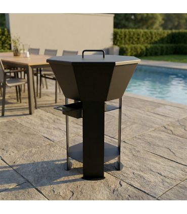 Pack Braséro extérieur AKNOR avec couvercle - Jardins d'Acier PACK-AK-1