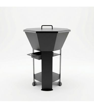 Pack Braséro extérieur AKNOR avec couvercle - Jardins d'Acier PACK-AK-1