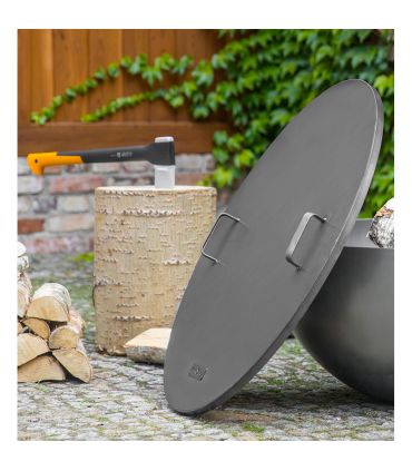 Couvercle pour braséro, acier naturel, 81,5cm de diamètre, CookKing, 111332