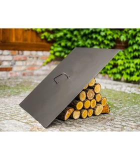 Couvercle pour foyer de jardin, 71,5x71,5cm, acier naturel, CookKing, 111308