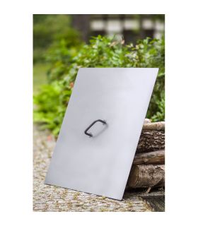 Couvercle pour foyer de jardin, 71,5x71,5cm, acier naturel, CookKing, 111308