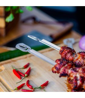 Brochette pour barbecue en acier inoxydable, 65cm, CookKing, 121225