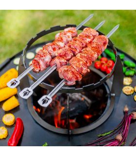 Brochette pour barbecue en acier inoxydable, 65cm, CookKing, 121225