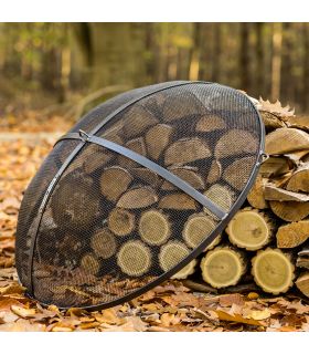 Pare-flamme pour braséro, en maille, 59cm de diamètre, acier, CookKing, 111310