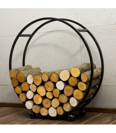 Porte bûches DAISY pour cheminée, 100cm, CookKing, 333248