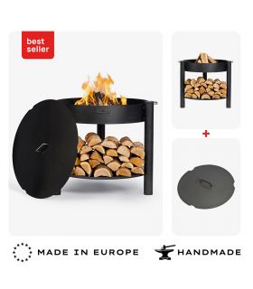 Braséro MONTANA 80cm surélevé couvercle CookKing PACK-111363-1