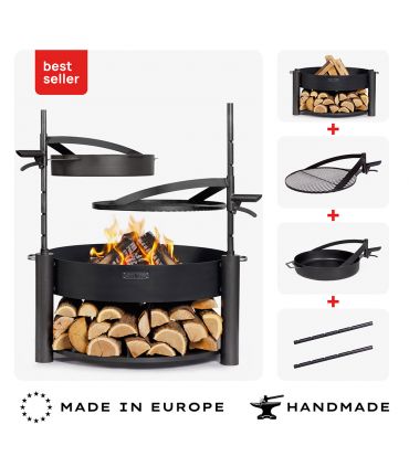 Braséro MONTANA X 80cm poêle suspendue polyvalent CookKing PACK-111000-2