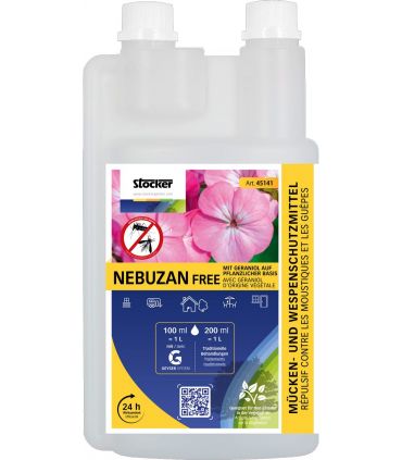 Nebuzan free répulsif moustiques et guêpes au géraniol 1l - STOCKER NEBUZAN-FREE-1L