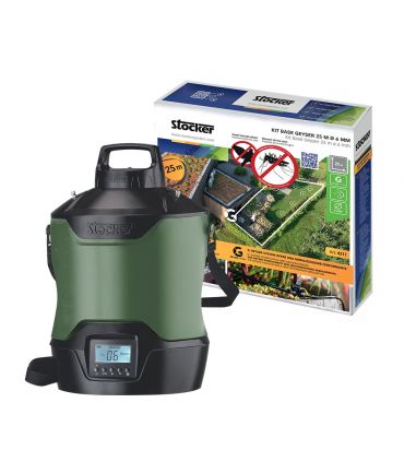 Pack nébuliseur anti-moustique 12L 21V + Kit Geyser 25m de tuyau STOCKER PACK-STOC-438
