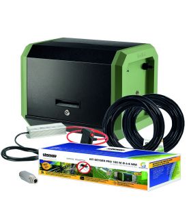 Pack nébuliseur anti-moustique e-25 ml 21V + Kit Geyser 100m de tuyau + Batterie 4,0Ah + Chargeur rapide 21V Pack nébuliseur ant