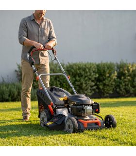 Tondeuse thermique 46 cm 139cc démarrage électrique et mulching inclus - POPSTER TLM046SM L139ES