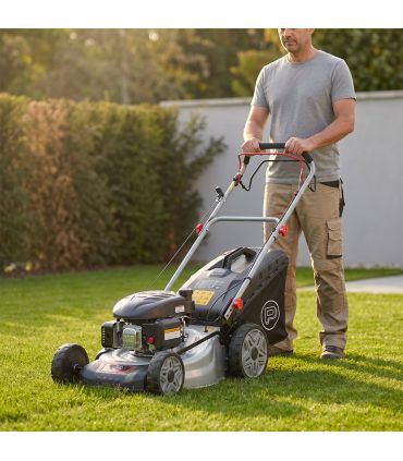 Tondeuse thermique 46 cm 123cc mulching inclus - POPSTER TLM046SB L123