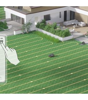 Robot tondeuse sans fil 18V, coupe 24 cm, RTK+VSLAM, 800 m² - POPSTER Unicut N1