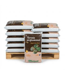 Palette de 10 sacs de 70 l de terreau prêt à l'emploi Fleurissement PAE Florivert NEG01617-10x70