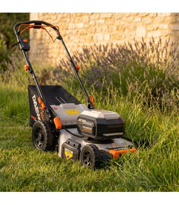 Tondeuse électrique sans fil 62V DAEWOO, lame 46 cm, batterie 4Ah et chargeur - DALLM62-18SP-K1