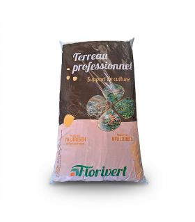 Pack de 20 sacs de terreau français pour plantes vertes et fleurs Flori Horticole 70L NEG01644-20x70