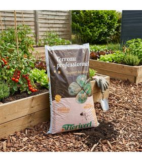 Pack de 20 sacs de terreau français pour plantes vertes et fleurs Flori Horticole 70L NEG01644-20x70