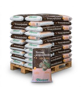 Pack de 20 sacs de terreau français pour plantes vertes et fleurs Flori Horticole 70L NEG01644-20x70