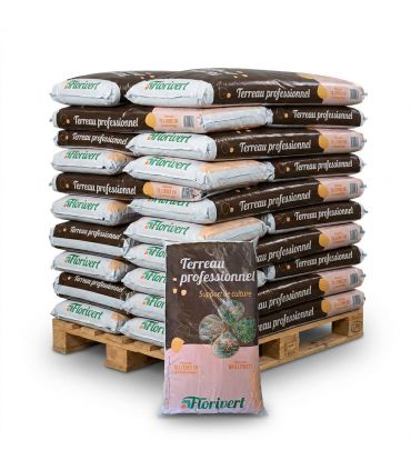 Pack de 20 sacs de terreau français pour plantes vertes et fleurs Flori Horticole 70L NEG01644-20x70