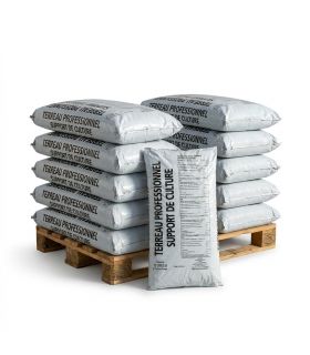Palette de 10 sacs de 50L de substrat gazon pour regarnissage de pelouses Florivert NEG01645-10x500