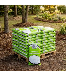 Terreau plantes vertes palette de 48 sacs de 50 litres PRO12-48x50