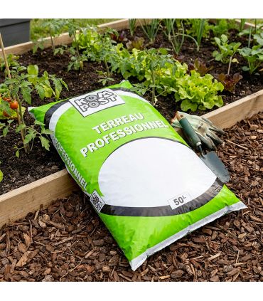 Substrat pour jaridnières et bacs palettes de 48 sacs de 20 litres PRO89-48x20