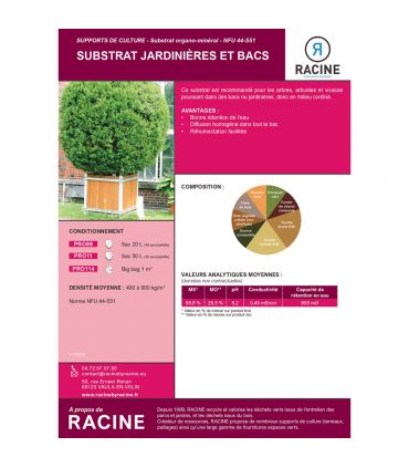 Substrat pour jaridnières et bacs Big bag de 1m3 PRO114