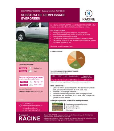 Substrat de remplissage pour dalles EVER GREEN Big bag de 1m3 PRO420
